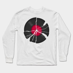 Broken LP Vinyl Record Long Sleeve T-Shirt